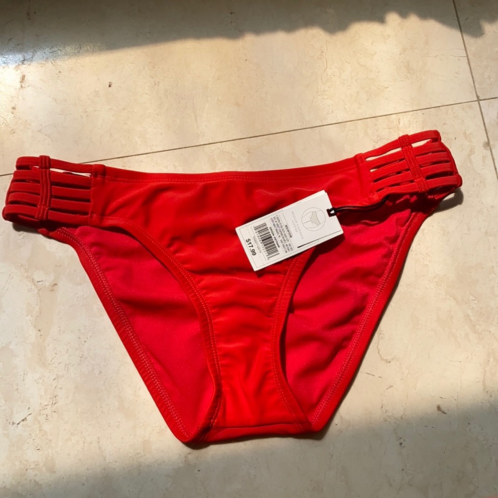 Shade and Shore red bikini bottoms!